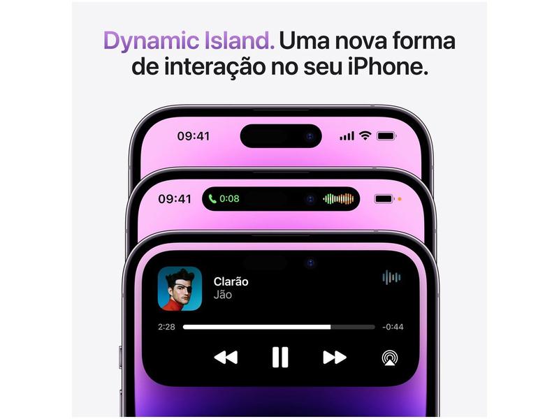 Apple iPhone 14 Pro 256GB Prateado 6,1” 48M - iPhone 14 Pro
